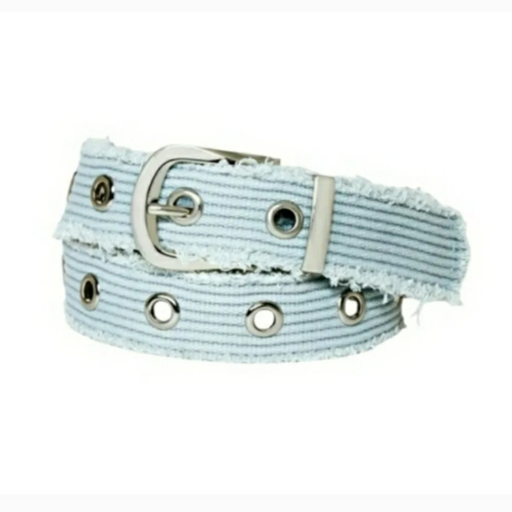 Wild Fable Blue Distressed Frayed Edge Belt Size X-Small - NWT